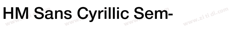 HM Sans Cyrillic Sem字体转换